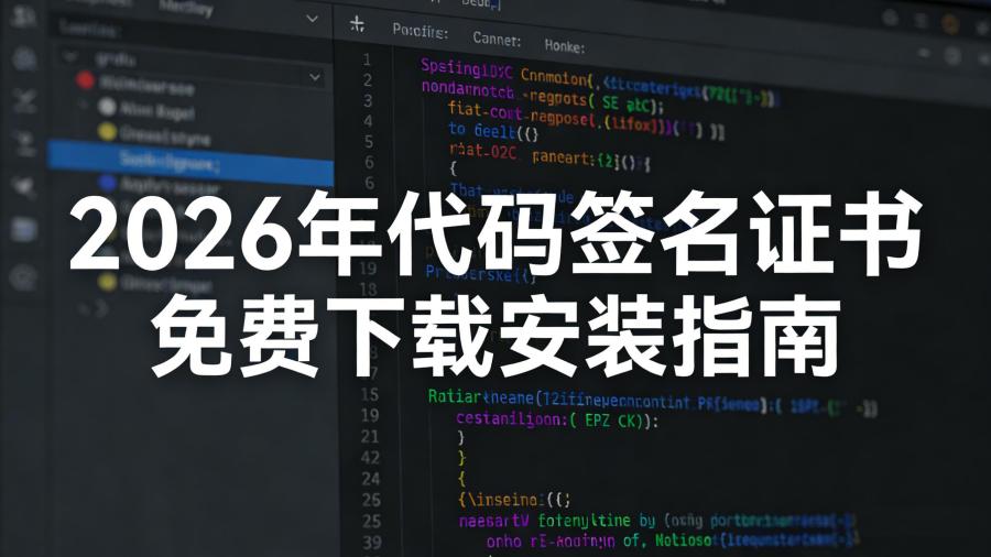 代码签名证书免费下载