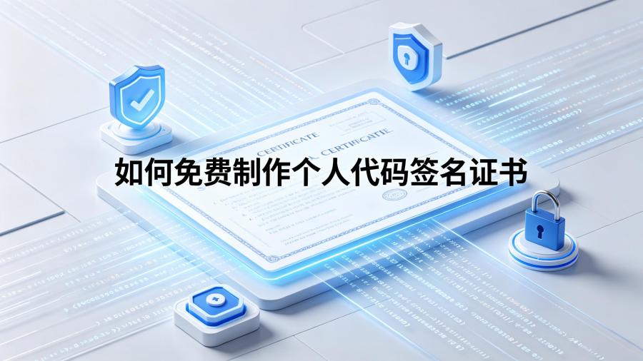 免费制作个人代码签名证书