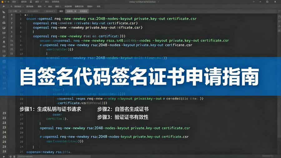 自签名代码签名证书