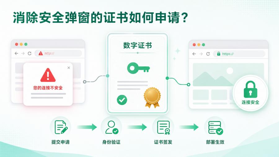 消除网站安全弹窗的证书