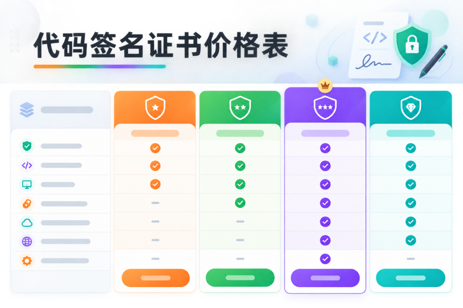 代码签名证书价格表