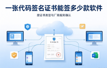 一张代码签名证书能签多少款软件